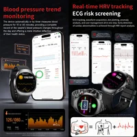 Nouvelle montre intelligente de qualité de santé pression artérielle sport Fitness suivi analyse de la santé sang oxygène ECG Smartwatch pour hommes femmes 3