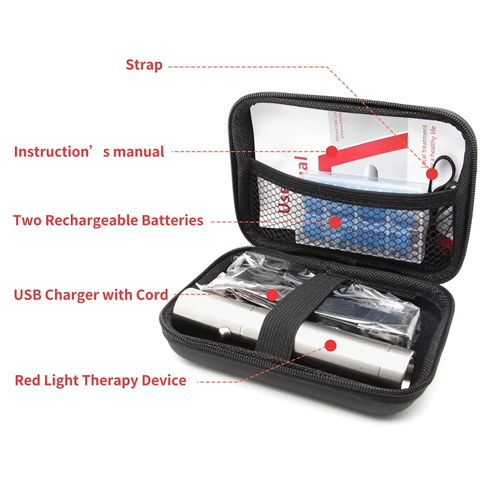 Red & Blue Light Therapy Device with 5 Wavelengths Near Infrared 940nm Light Therapy for Body Relief Acne Promotes Wound Healing