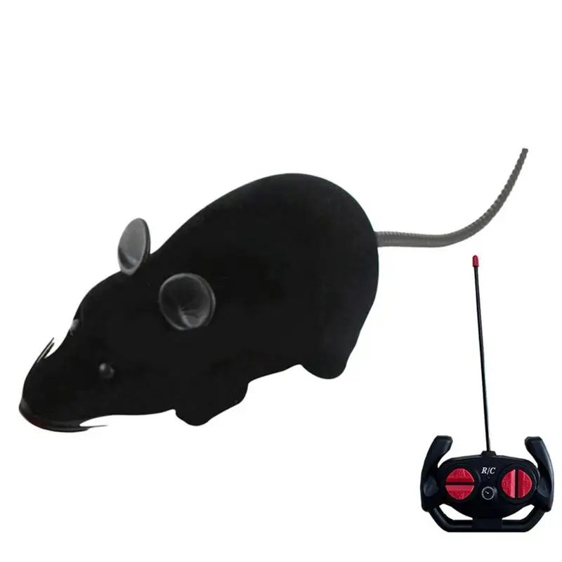 

Wireless Remote Control Toy Mouse Motion Moving Squeaky Electronic Emulation Mice for Pet Cat Dog Scary Trick Supplies Animal