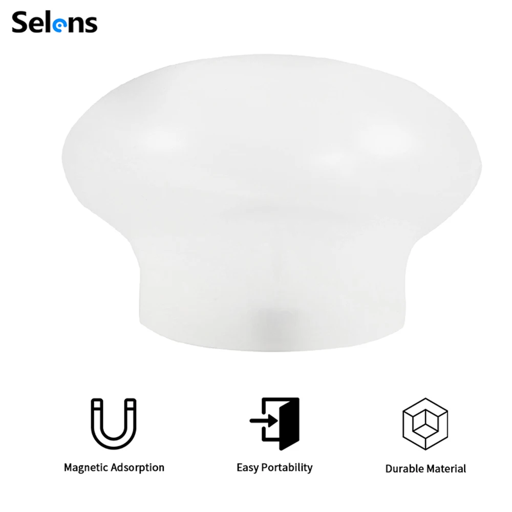 Selens Flash Light Silicone Light Diffuser Rubber Sphere For Canon Nikon Yongnuo Camera Flash Photography Props