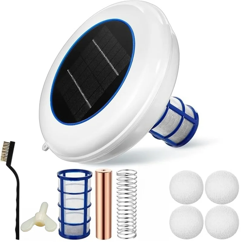 Solar Pool Ionizer Floating Water Cleaner And Purifier,With Eliminating Ball For Fresh And Salt Water Pools Spas