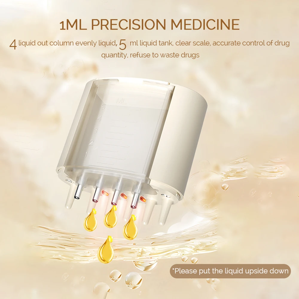 Electric Head Scalp Massager Hair Growth Waterproof Head Scratcher Scalp Treatment Applicator Oil Serum Comb Hair Roots Brush