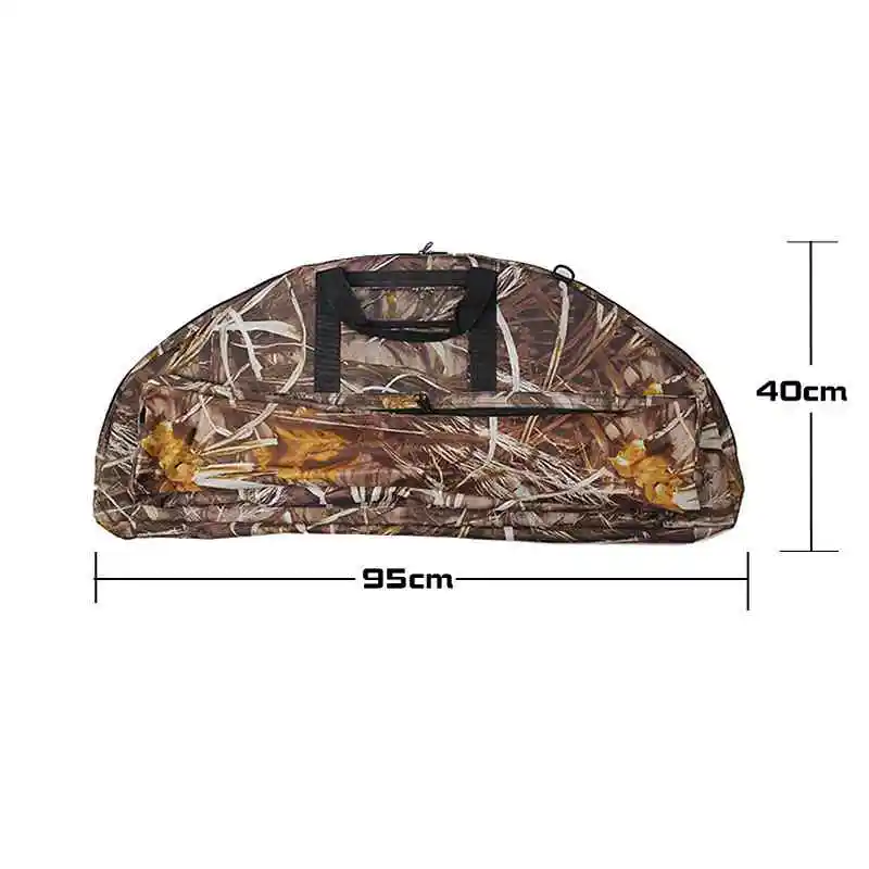 37" Camo Archery Bow and Arrow Case Soft Bow Case Recurve Compound Bow Carry Bag Holder for Outdoor Hunting Shooting Practice 3