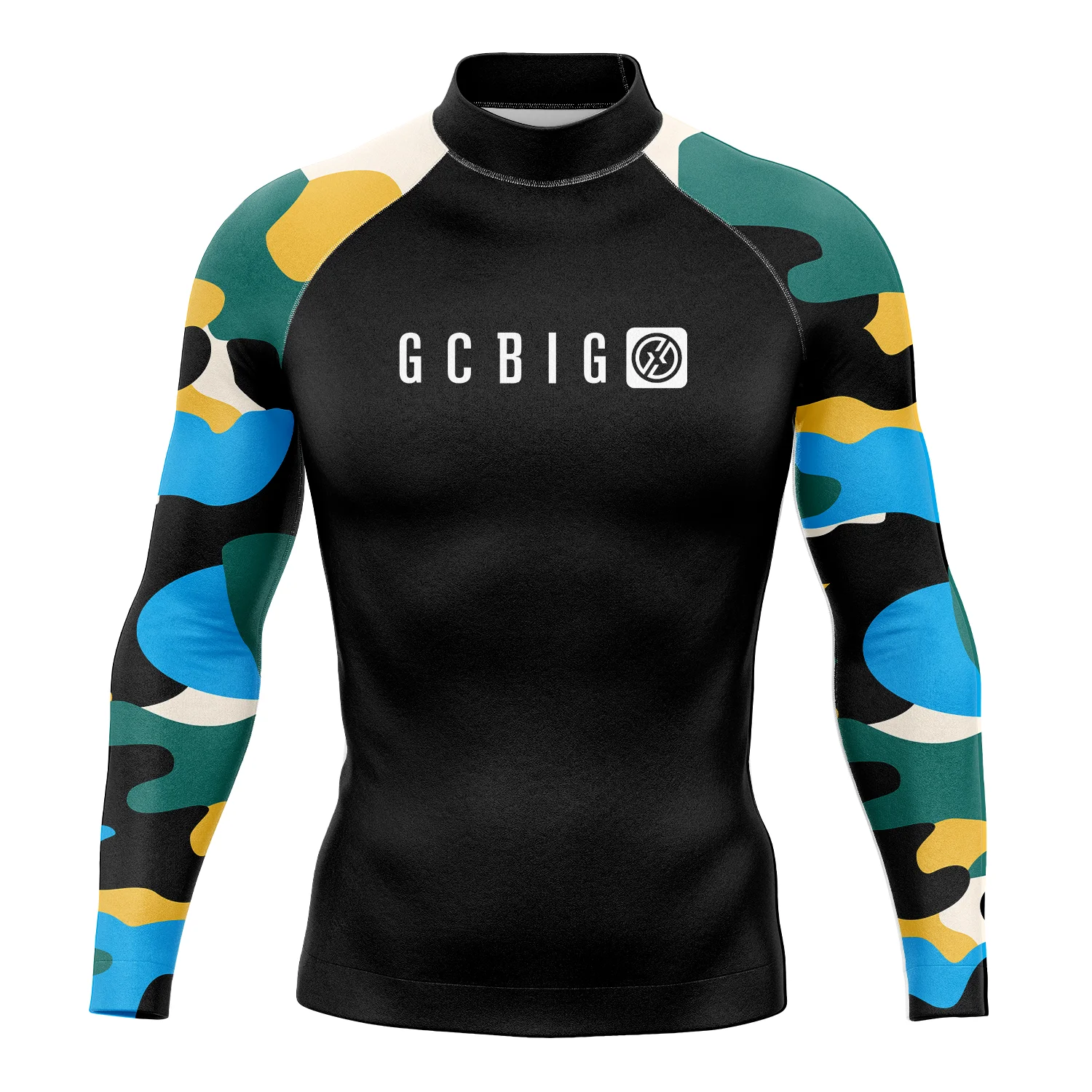 Mens Surf T-Shirt Tops Gym Clothes Swimwear Long Sleeve Swim Floatsuit Uv Tight Rash Guard Surfing Suit Camiseta