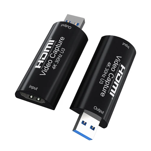 실제 USB 3.0 HDMI 호환 비디오 캡처 카드 게임 녹화 박스, PS4 PS5 스위치용 라이브 스트리밍, 4K 30HZ MS2130, 1080p 60fps 3
