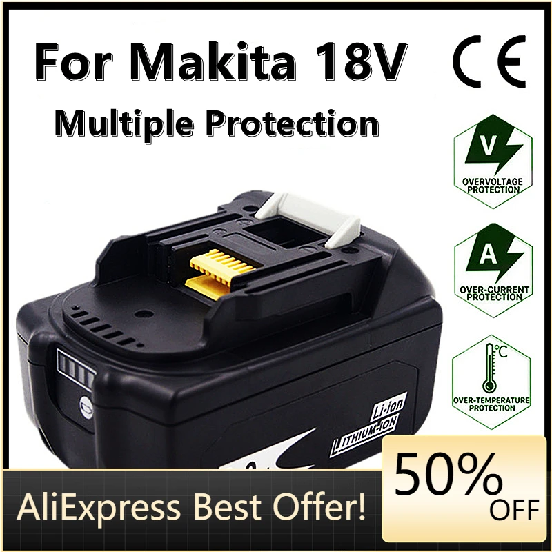 

18V Makita BL1830 BL1840 BL185 Use The Latest Version of of 18V 8ah Lithium Ion Rechargeable Battery 18V DC18RC DC18RF Li-ion CE