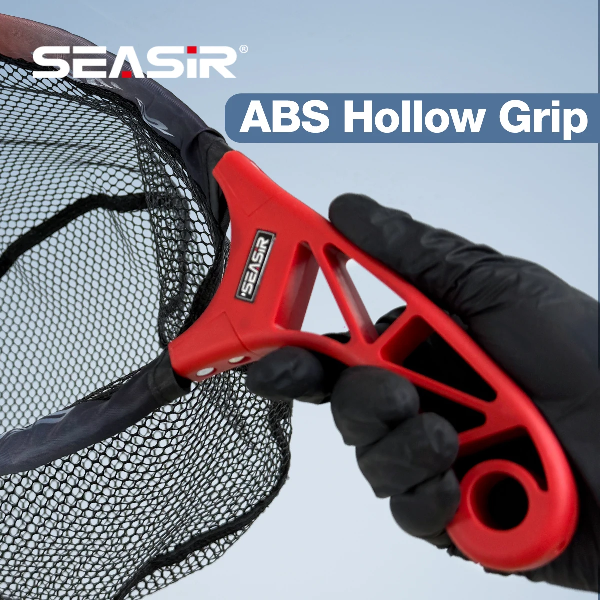 SEASIR Foldable Fishing Net with High-Elastic Steel Frame and ABS Grip, Includes Waterproof Storage Bag