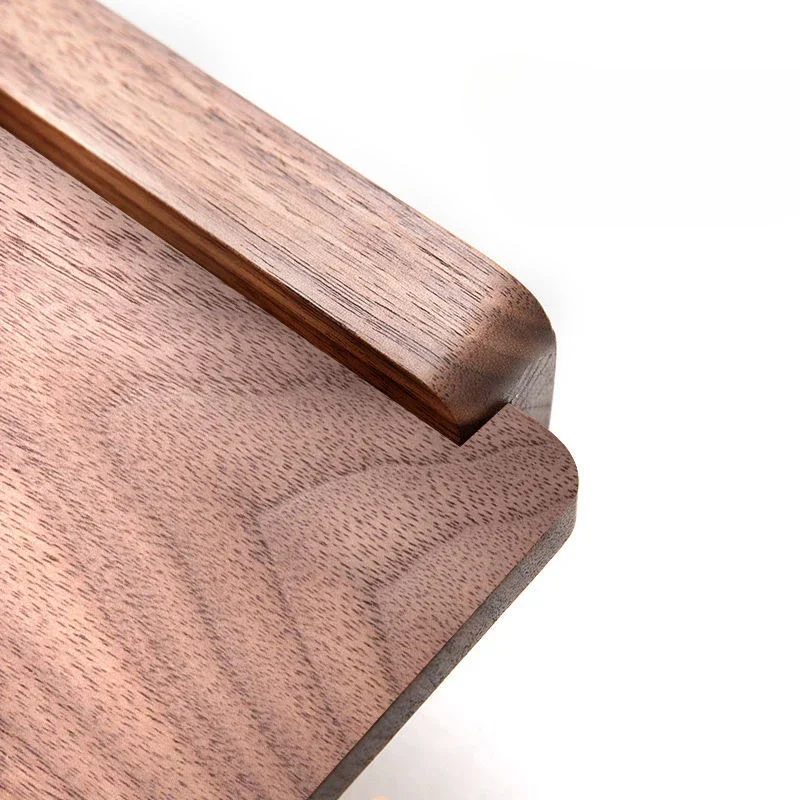 Tissue Holder 1 Pc Stainless Steel Black Walnut Tissue Holder Wall Mounted Tissue Holder Punching Installation Toilet Bathroom Accessories