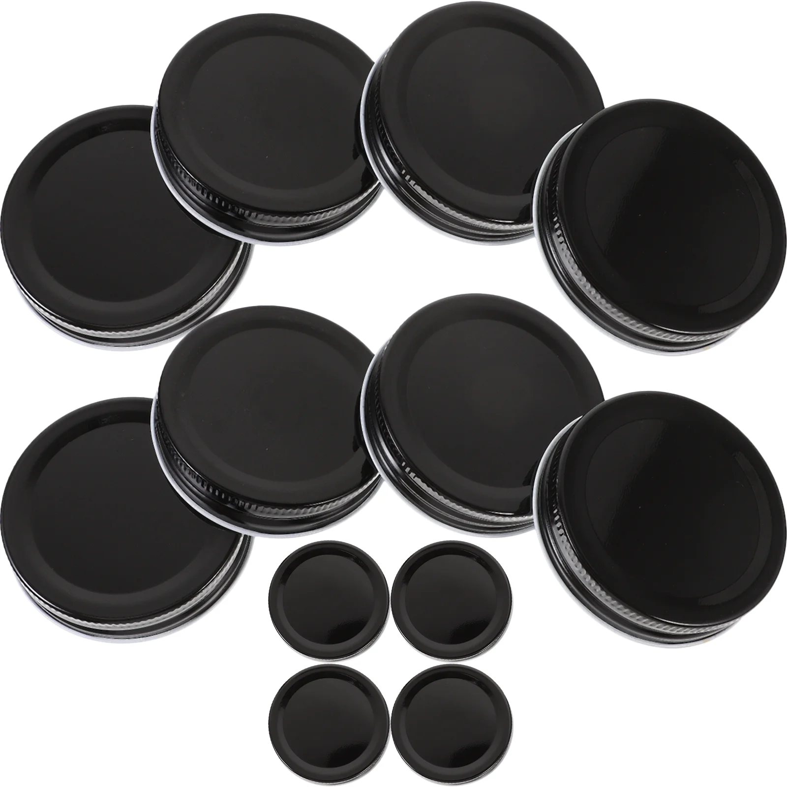 

12Pcs Canning Lids For Replacements 70Mm Professional Jar Lids Tinplate Wide Mouth Sealing Canning Covers Jar Covers Storage