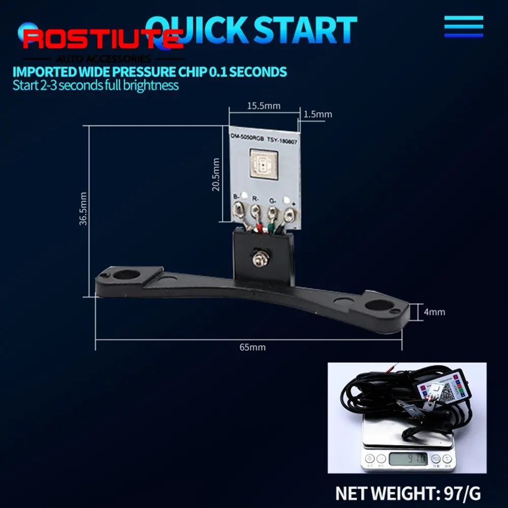 รูปสินค้า ไฟหน้า LED วิ่งกลางวัน สำหรับรถยนต์ 2 ชิ้น