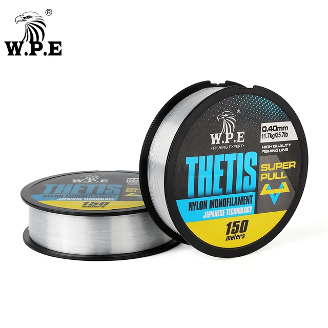 W.P.E THETIS Fishing Line 150m Nylon Line 0.20mm-0.50mm 6.6lb-35.9lb  Monofilament Sinking Fishing Line Bass Carp Fishing Tackle - AliExpress