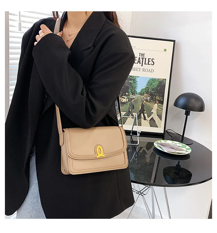 Feminina de um Novo na Moda Bolsa de Moda Couro Texturizado Bolsa Ombro Primavera Marca All-match Messenger Pequeno Quadrado 2022 19 Computers & Electronics