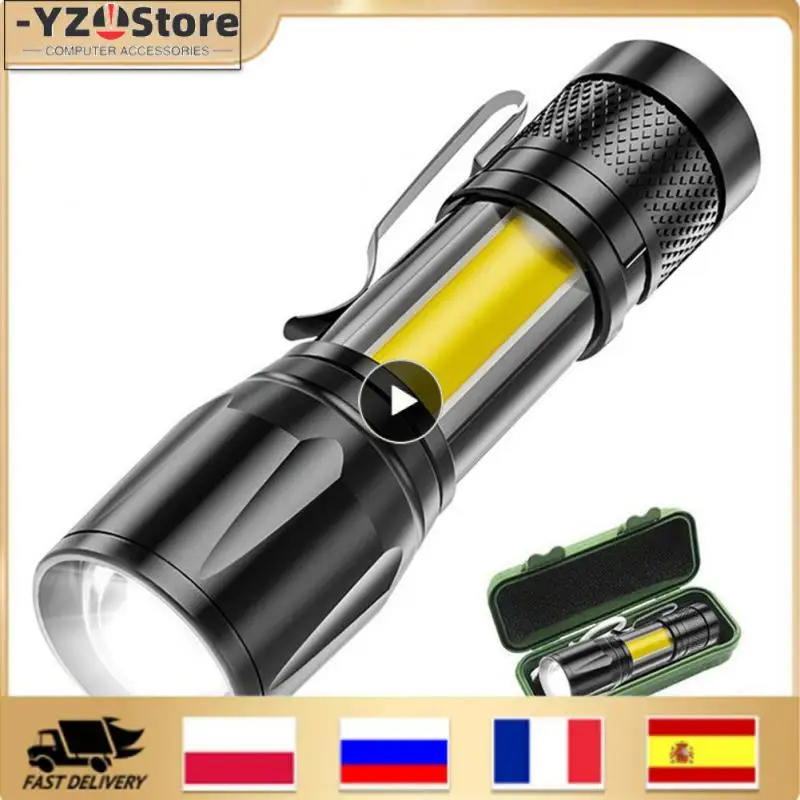 

Portable rechargeable zoom led flashlight XP-G Q5 Lamp Lantern 2000Lumen Adjustable Penlight Waterproof mini Led Light