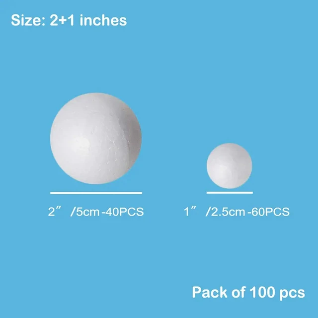 Diy Polystyrene Styrofoam Foam Ball  Craft Supplies Styrofoam Balls - 100  Styrofoam - Aliexpress