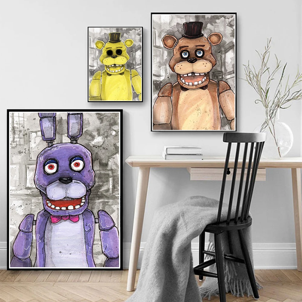 Плакат Freddys Five Nights FNAF-Ultimate Group Game настенные художественные картины на холсте для