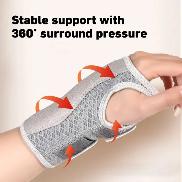 Wrist Brace for Carpal Tunnel Support Brace with Splints Hand Support for Arthritis Tendonitis Sprain Injuries Wrist Pain 1PC 3