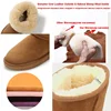 New Non-slip Rubber Soles Ankle Shoes for Women Natural Fur Flats Shoes Thick Wool Genuine Cowhide Leather Warm Snow Shoes 4