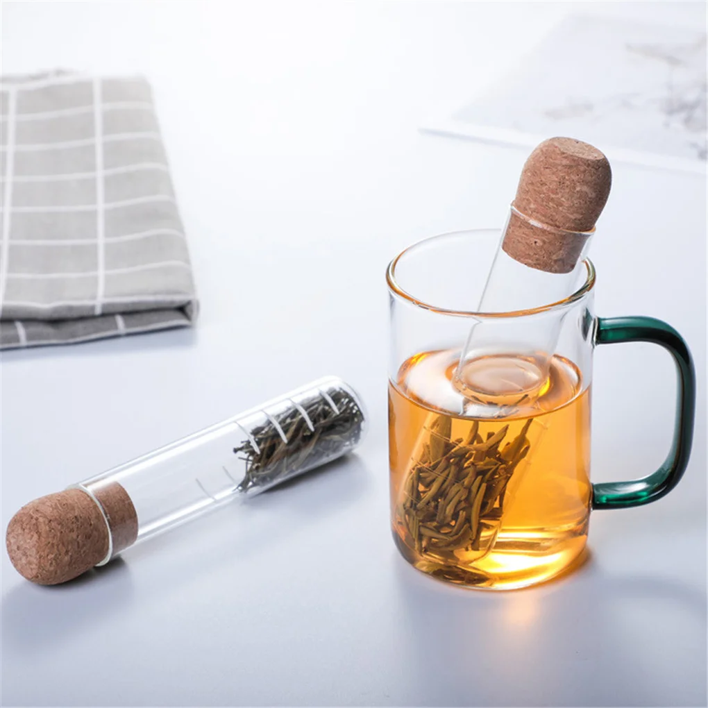 Creative Tea Infuser Teapot Test Tube Tea Strainer Herb Infuser Transparent Pipe Infusing Utensils Kitchen Accessories tea infuser tea strainer tea filter