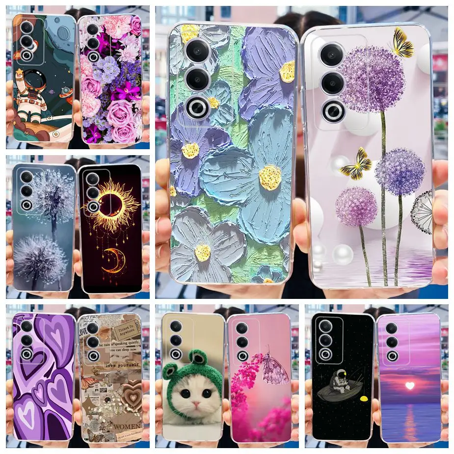Luxury Flowers Painted Soft Silicone Phone Case - Elegant Bumper Cover
