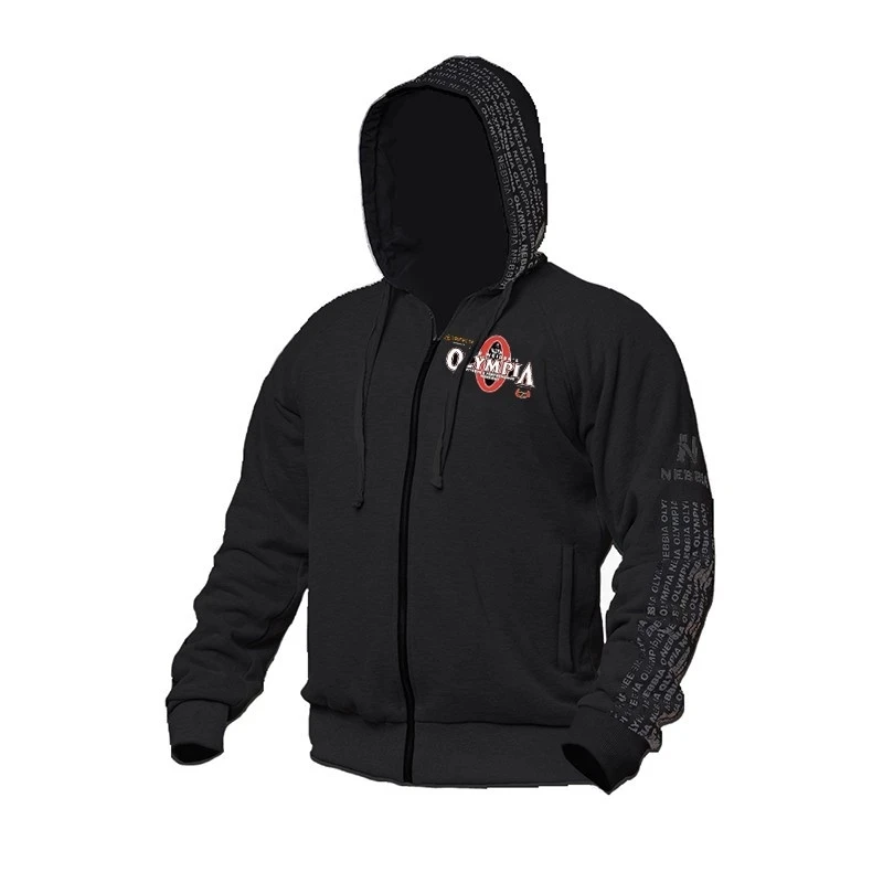 2024 New OLYMPIA Men Gyms Hoodies Gyms Fitness Bodybuilding Sweatshirt Pullover Sportswear Male Workout Hooded Jacket Clothing 4