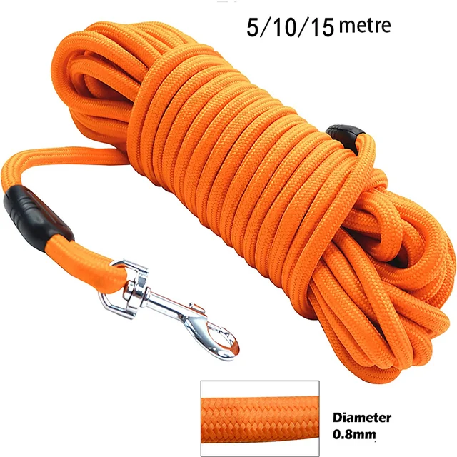 5M/10M/15M Heavy Duty Nylon Dog Leash - Ideal for Recall & Agility Training Tailored, Suitable for Medium to Large Dogs 5M/10M/15M Heavy Duty Nylon Dog Leash - Ideal for Recall & Agility Training Tailored, Suitable for Medium to Large Dogs