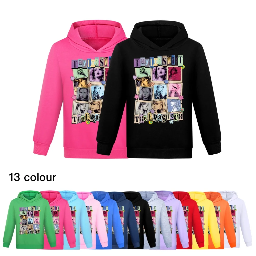 

Taylor Swift The Eras Tour 3D Printed Hoodies Boys Girls Clothes Kids Hooded Sweatshirt Children Pullover Teenagers Tops Wear