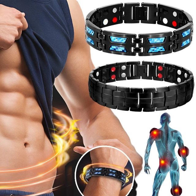 Titanium Steel Magnetic Therapy Bracelet Health Care Gift Adjustable B |  Fruugo KR