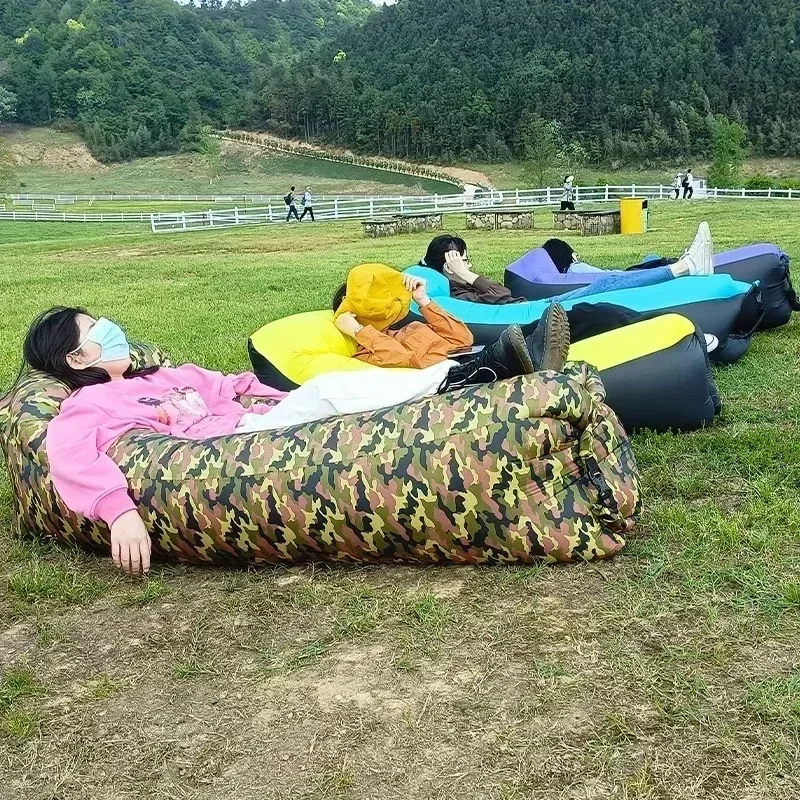 Inflatable Sofa Bed 240*70cm Outdoor Fast Inflatable