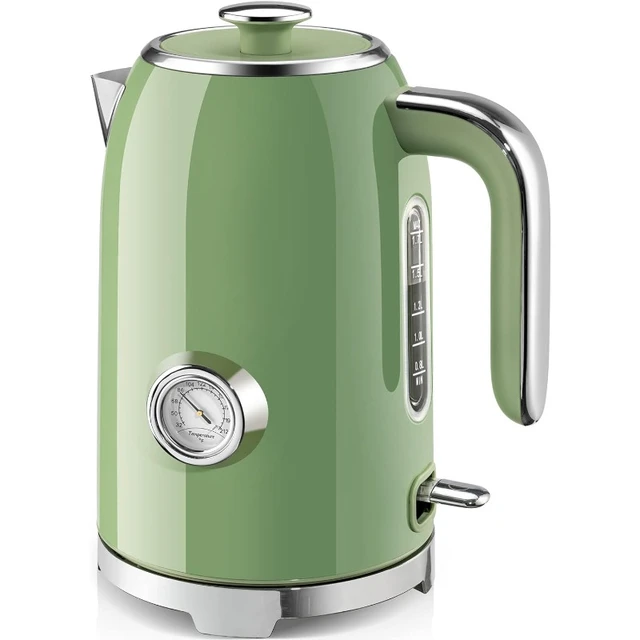 Electric Kettle - 57oz Hot Tea Water Boiler with Thermometer