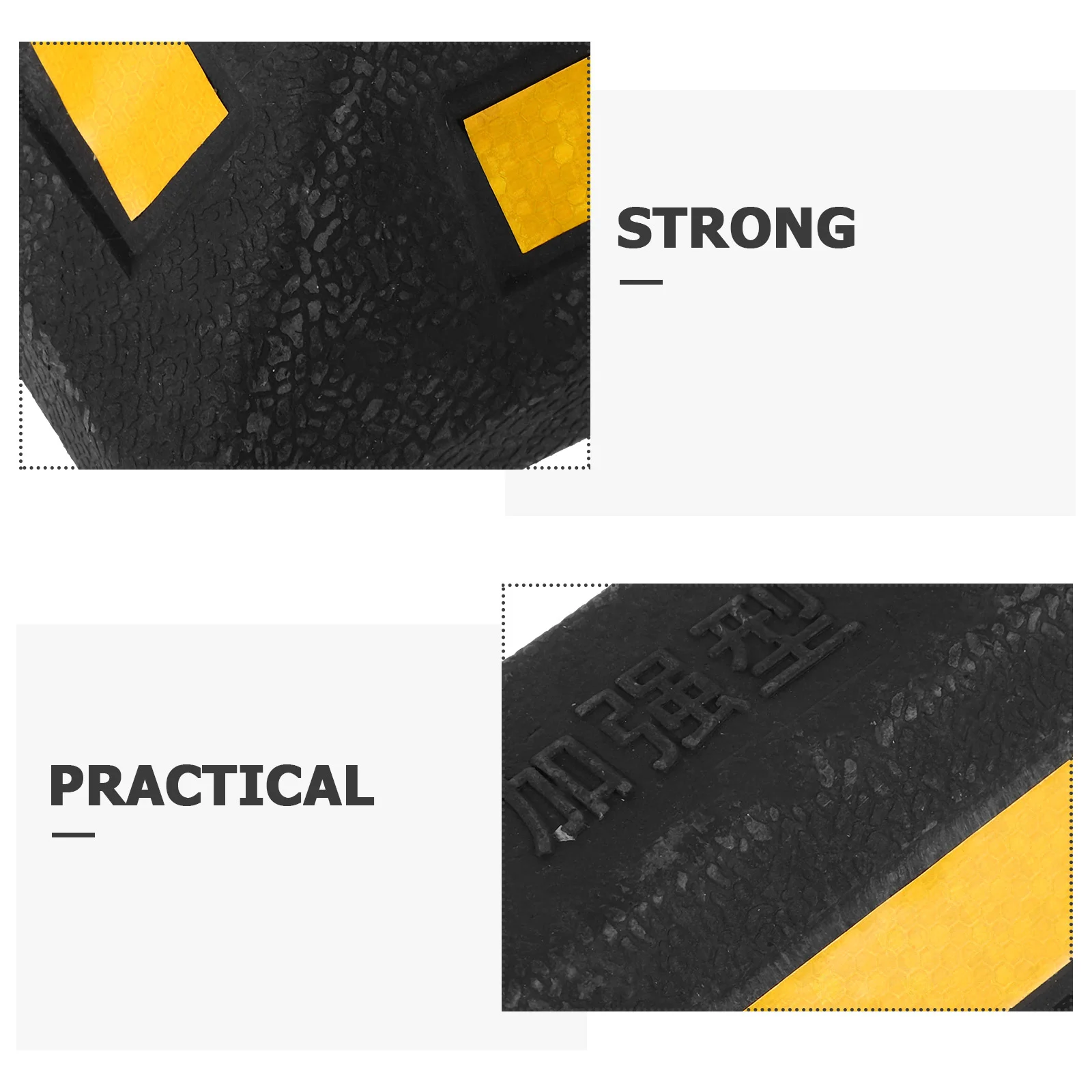 Rubber Stopper for Truck Parking Block Car Accessories Lot Stoppers Garage Curb Travel