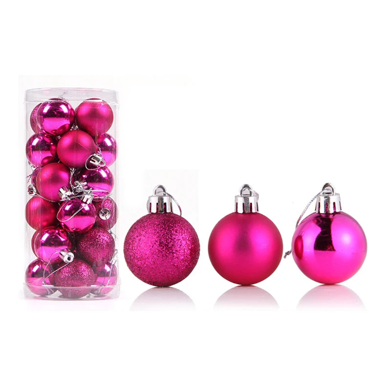 thumbnail image 1 of 24 bolas de Navidad de 3 cm, adornos para árbol de Navidad, bolas colgantes para árbol de Navidad, decoración para árbol de Navidad, regalo de Año Nuevo, 1 of 5