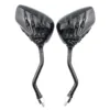 Motorcycle Side Mirrors Skull Hand Claw Chrome Handlebar Mirror  Hand Motorcycle Rear View Mirrors for Competitive Cyclists 1