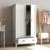 2 Door Wardrobe, Armoire with Drawer for Bedroom 3