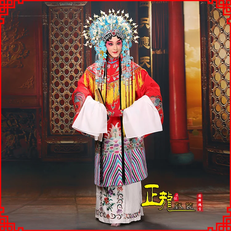 Costume Women's Peking Opera Play Costume Drama Collection Performance Phoenix Coronet Cape Decoration