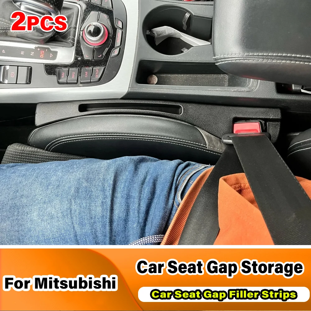 

For Mitsubishi Eclipse ES Outlander Pajero4 L200 Xpander EVOLUTION EVO EX Cross Car Seat Storage Gap Filling Logo Accessories
