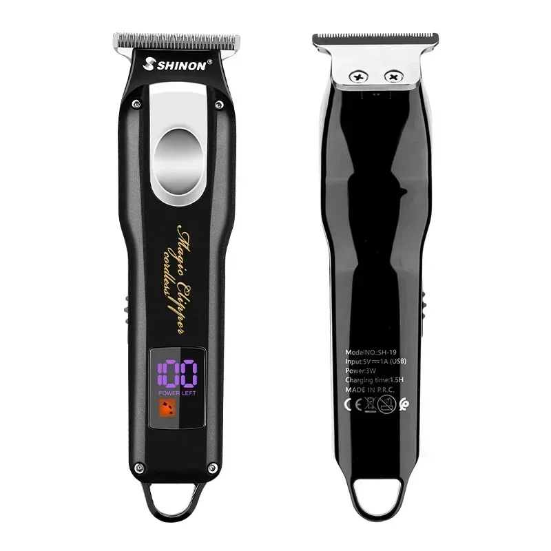 

High Power Electric Clipper SH-19 Men's Carving Hair Clipper Digital Display Hair Salon Professional Electric Hair Trimmers