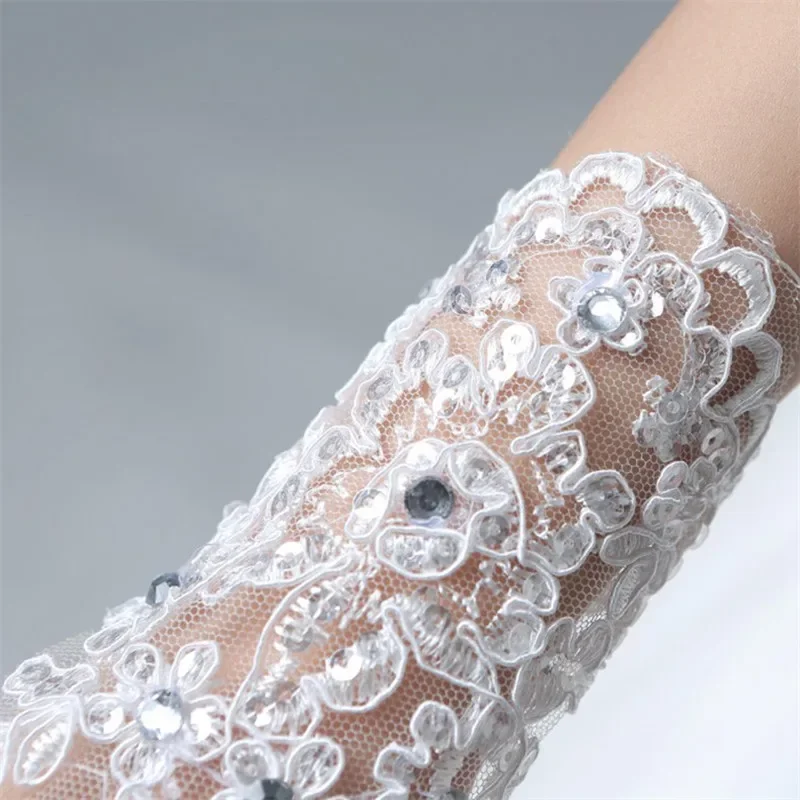 Girls Princess Gloves Girls Dress Glove Lace Diamond Performance Photography Costume Wedding Accessories for Kids Birthday Gift princess accessories set,children dance gloves,girls satin gloves