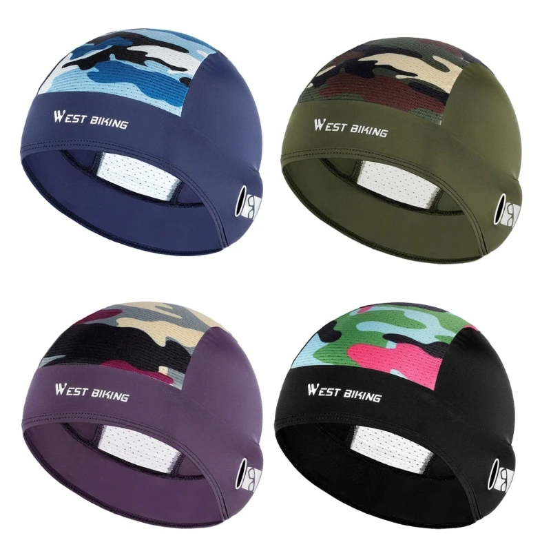 

Sweat Wicking Skull Cap Hat Helmet Liner Cycling Hat Cycling Cooling Skull Cap for Cycling Running Motorcycles Drop Shipping
