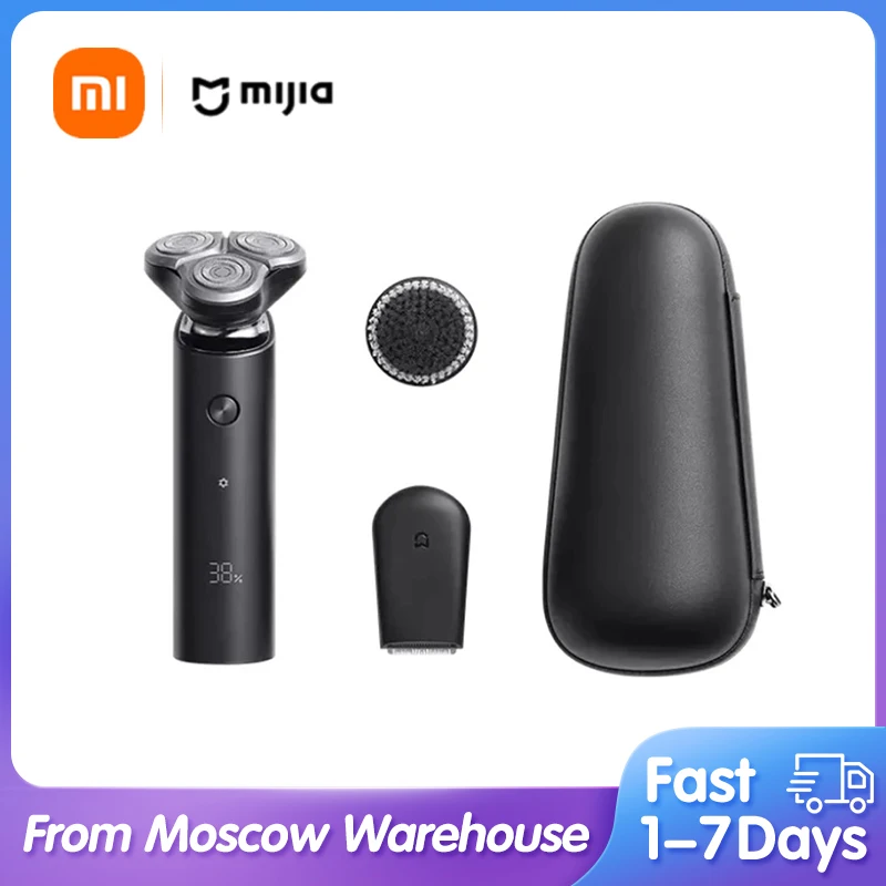 

XIAOMI MIJIA Electric Shaver Razor S500C Shaving Rechargeable Trimmer Beard Triple Blade For Men's Dry Wet Machine Shaving