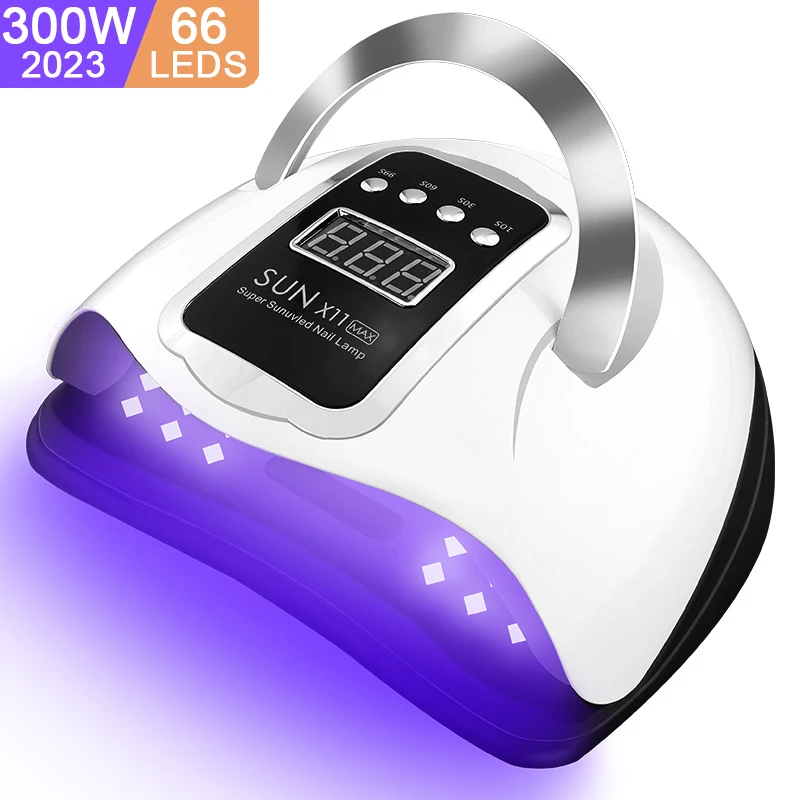 66 Led Uv Lamp For Nails Gel Polish Nail Drying Lamp With Smart Sensor