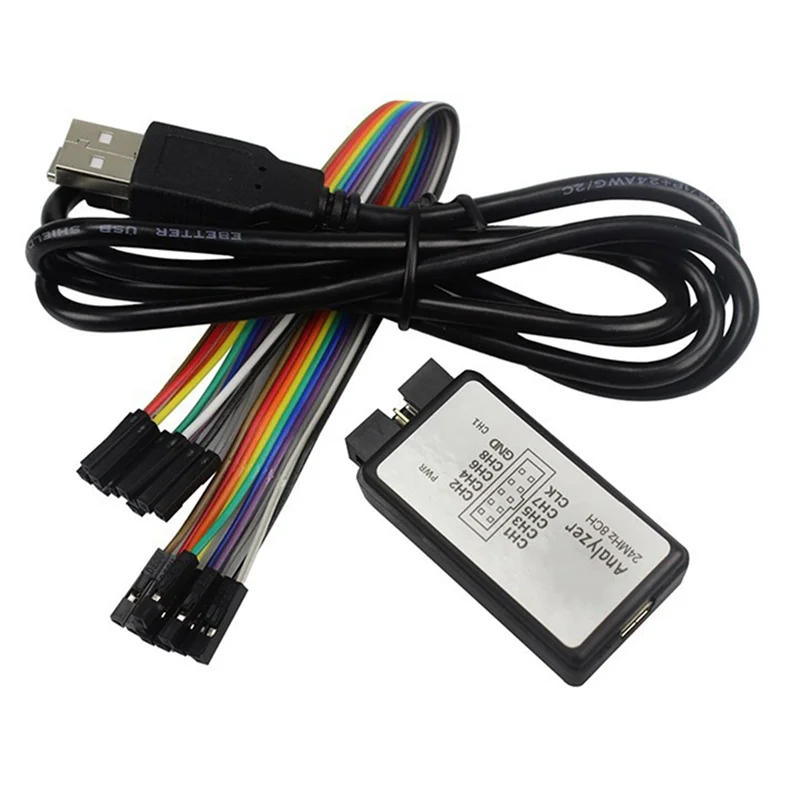 

USB Logic Analyzer Single Chip Microcomputer Suitable for ARM FPGA Debugging Tool 24M Sampling 8 Channels
