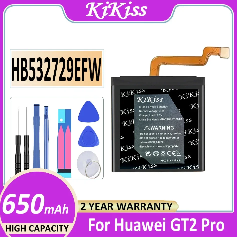 

KiKiss Powerful Battery HB532729EFW 650mAh for Huawei GT2 Pro GT2Pro Bateria