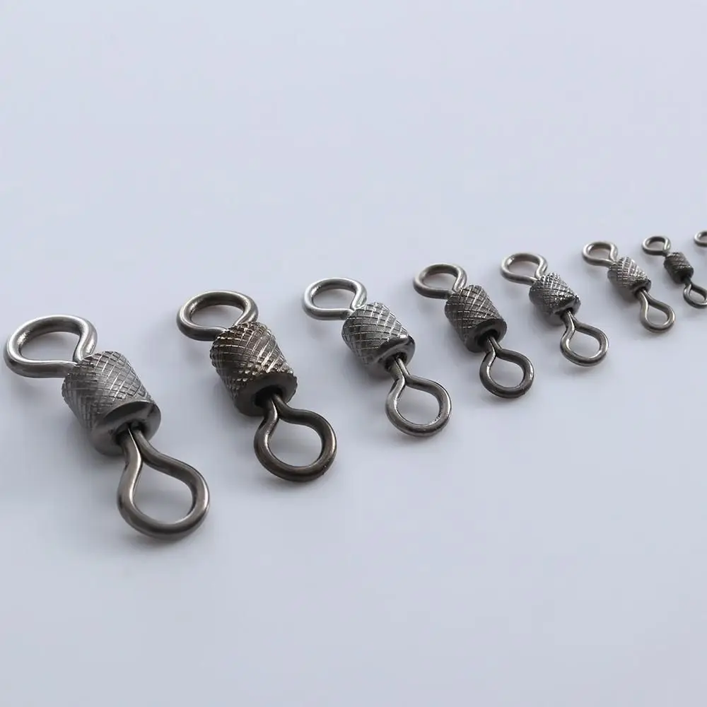 Fishing swivels Stainless Steel Fishing Swivels 50PCS Ball Bearing Swivel with Safety Snap