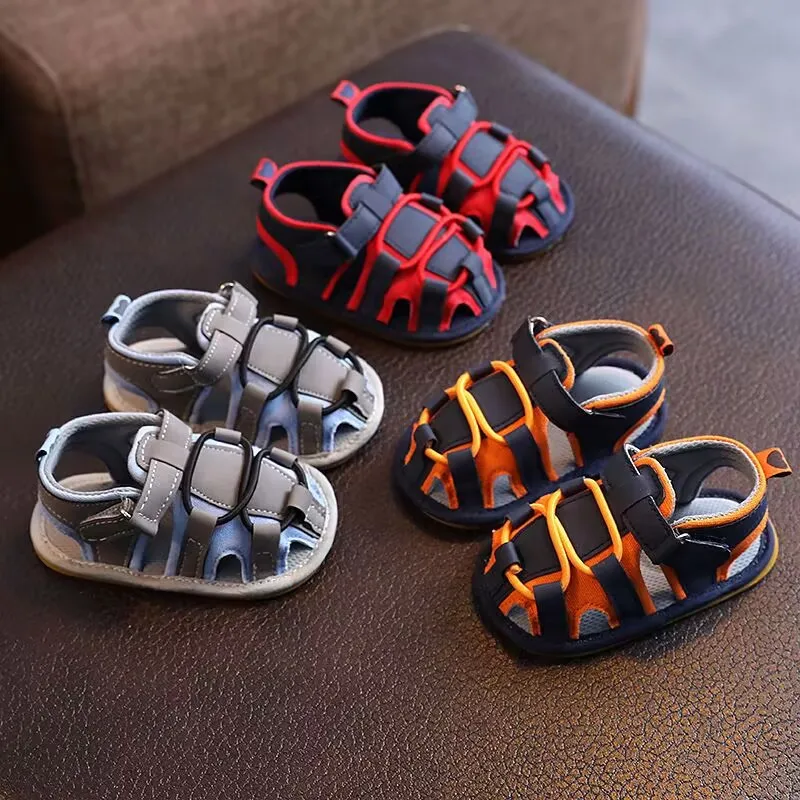 Casual Solid Color Breathable Sandals For Baby Boys Lightweight Comfortable Anti Slip Sandals For Indoor Outdoor (detail 4)