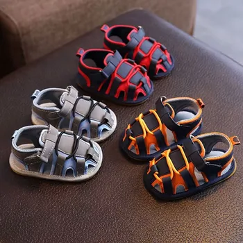 Sandali traspiranti casual in tinta unita per neonati Sandali antiscivolo comodi e leggeri per interni ed esterni Primavera/Estate 1