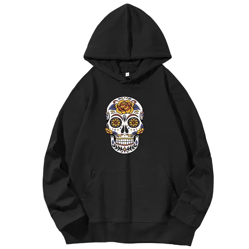 

Leisure Btc Crypto currency Skull Cool Bitcoin graphic Hooded sweatshirts Unisex Spring Autumn cotton hoodie Men's clothing