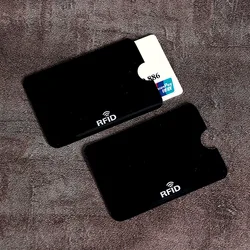 10-Pack RFID Blocking Anti-Scan Card Protectors with Anti-Magnetic Shielding (Black)