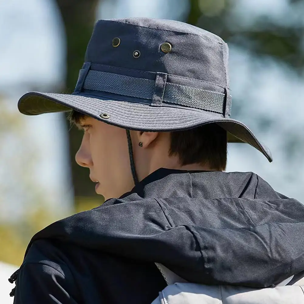Sun Hat Fisherman Hat Sun Protection Hat Sun Protection Fishing Hat Summer Breathable Camping Hiking Caps Men's Bucket