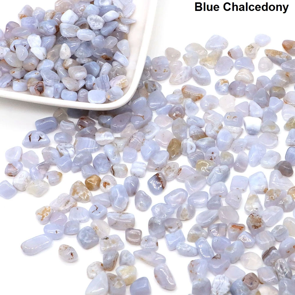 Blue Turquoise Quartz Healing Crystal Chips for Home Decor and DIY Crafts