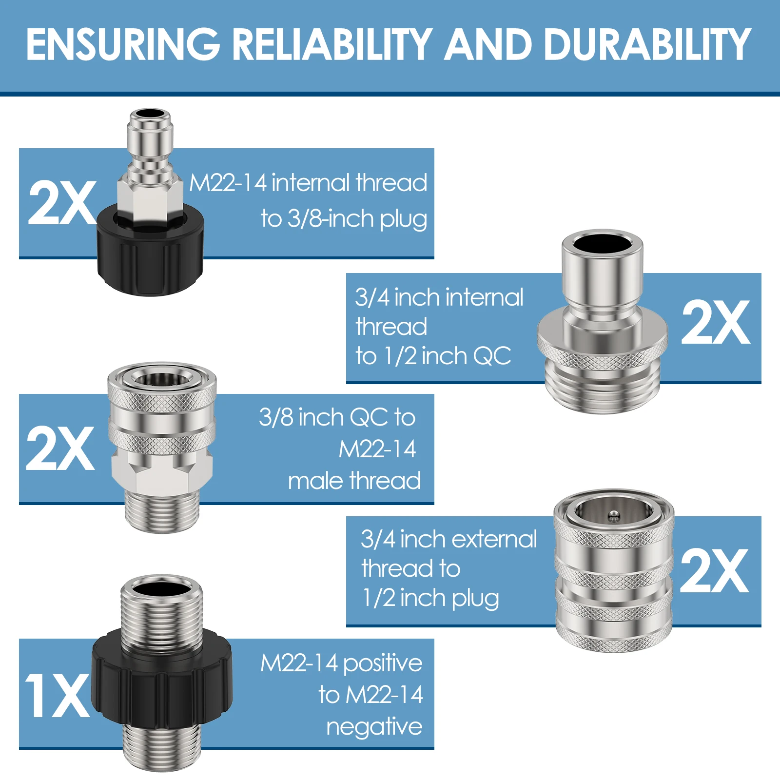 �з� �ͼ� ����� ��Ʈ, ���� ���� �з� �ͼ� ȣ�� ����, �ִ� 5000PSI, M22, 14mm  3/8 ��ġ, 9 ��
